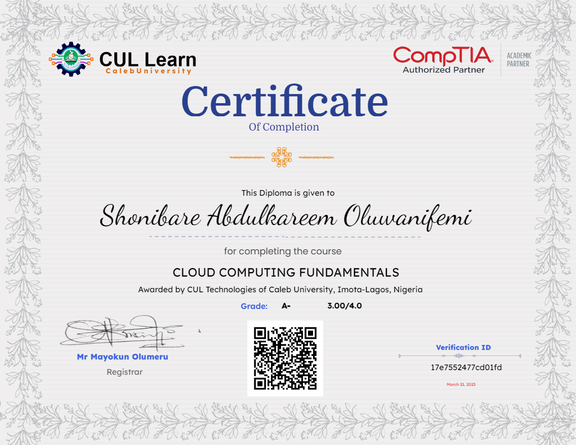 CLOUD COMPUTING FUNDAMENTALS