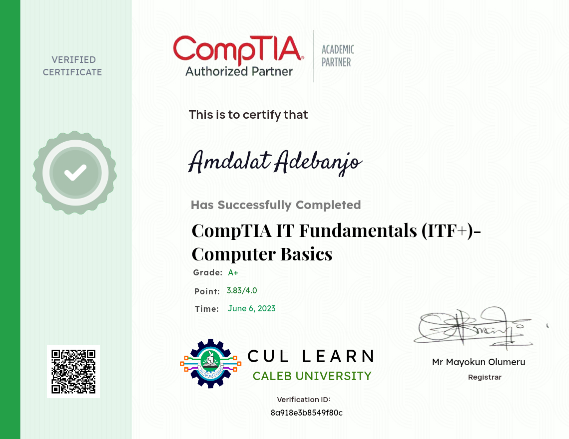CompTIA IT Fundamentals (ITF+)- Computer Basics