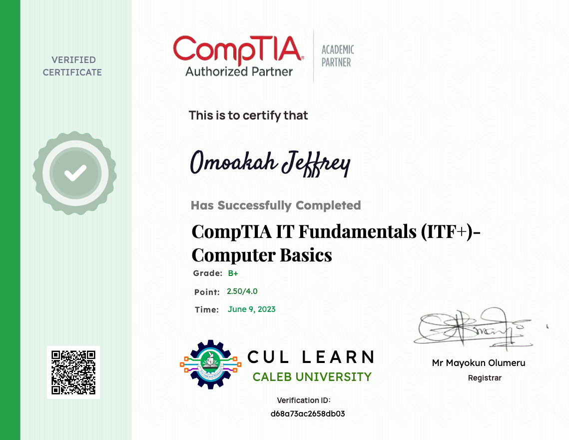 CompTIA IT Fundamentals (ITF+)- Computer Basics